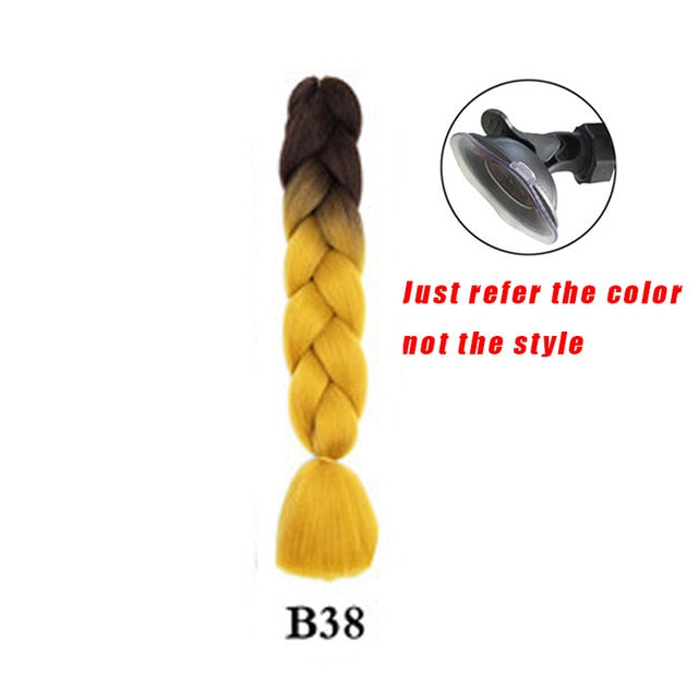 2019 New Motorcycle Helmet Braids Woman Braids Wig For Motorbike Helmets 17 Colors Twist Dual Pigtail Ponytail With Sucker Bow