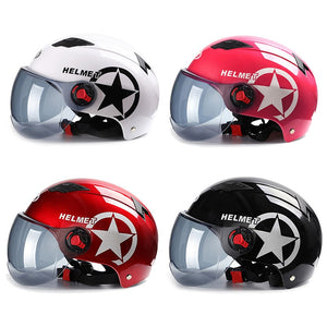 Motorcycle Helmet Scooter Bike Open Face Half Baseball Cap Anti-UV Safety Hard Hat Motocross Helmet Multiple Color Protect