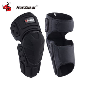 HEROBIKER Motorcycle Knee Pads Motocross Knee Protector Guard Moto Knee Protector Protective Gear Motorbike Ridng Knee Black