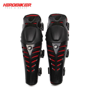 HEROBIKER Motorcycle Knee Pads Motocross Knee Protector Guard Moto Knee Protector Protective Gear Motorbike Ridng Knee Black