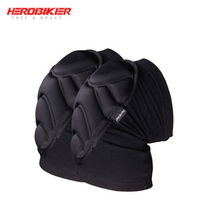 HEROBIKER Motorcycle Knee Pads Motocross Knee Protector Guard Moto Knee Protector Protective Gear Motorbike Ridng Knee Black