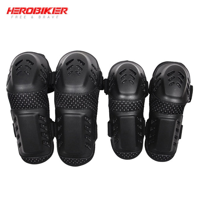 HEROBIKER Motorcycle Knee Pads Motocross Knee Protector Guard Moto Knee Protector Protective Gear Motorbike Ridng Knee Black