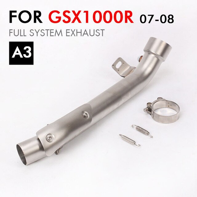 Motorcycle K6 K7 K8 GSXR600 GSXR750 Exhaust Middle Link Pipe Stainless Steel k11 GSXR 1000 Connect Mid Pipe