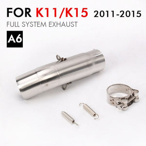 Motorcycle K6 K7 K8 GSXR600 GSXR750 Exhaust Middle Link Pipe Stainless Steel k11 GSXR 1000 Connect Mid Pipe