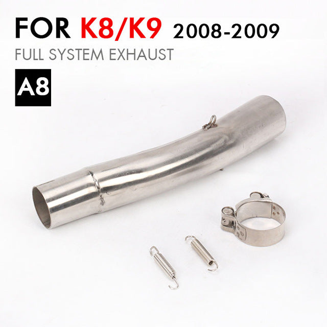 Motorcycle K6 K7 K8 GSXR600 GSXR750 Exhaust Middle Link Pipe Stainless Steel k11 GSXR 1000 Connect Mid Pipe