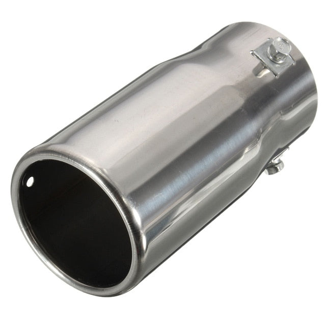 Vehicle Chrome Exhaust Pipe Tip Car Auto Muffler Steel Stainless Trim Tail Tube Auto Replacement Parts Exhaust Systems Mufflers