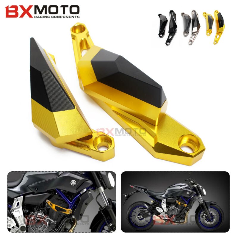 CNC Motorcycle accessories parts Fittings Frame Slider Anti Crash cover For Yamaha MT07 MT-07 2013 2014 2015 Falling Protectors