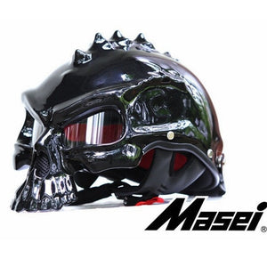 Masei 15 color 489 Dual Use Skull Motorcycle Helmet Capacete Casco Novelty Retro Casque Motorbike Half Face Helmet free shipping