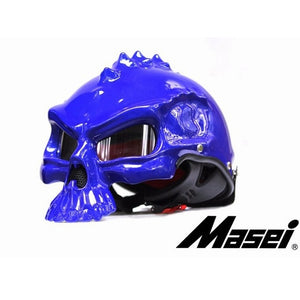 Masei 15 color 489 Dual Use Skull Motorcycle Helmet Capacete Casco Novelty Retro Casque Motorbike Half Face Helmet free shipping