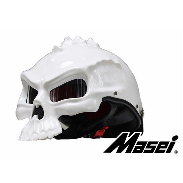 Masei 15 color 489 Dual Use Skull Motorcycle Helmet Capacete Casco Novelty Retro Casque Motorbike Half Face Helmet free shipping