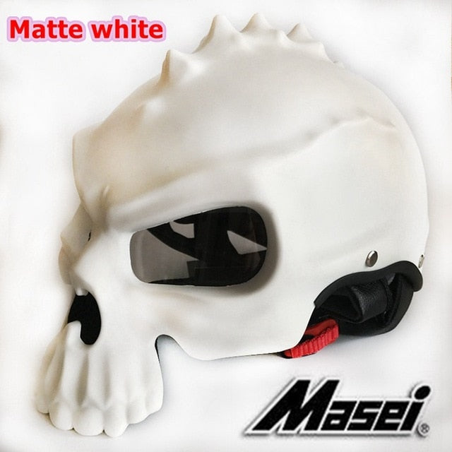 Masei 15 color 489 Dual Use Skull Motorcycle Helmet Capacete Casco Novelty Retro Casque Motorbike Half Face Helmet free shipping