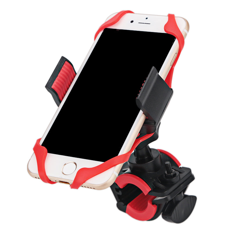 Motorcycle Handlebar Mount Holder Bike Bicycle Phone Holder With Silicone Support Band For Iphone Samsung XIAOMI GPS Universal