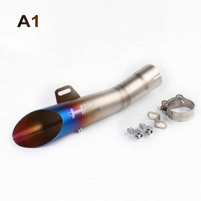 Motorcycle Exhaust Pipe Muffler Bike Motorcross Scooter Escape Akrapovic Modified Exhaust System GY6 For Yamaha YZF R6 Exhaust