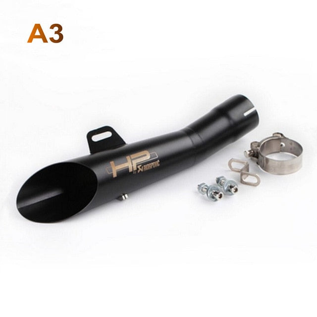 Motorcycle Exhaust Pipe Muffler Bike Motorcross Scooter Escape Akrapovic Modified Exhaust System GY6 For Yamaha YZF R6 Exhaust