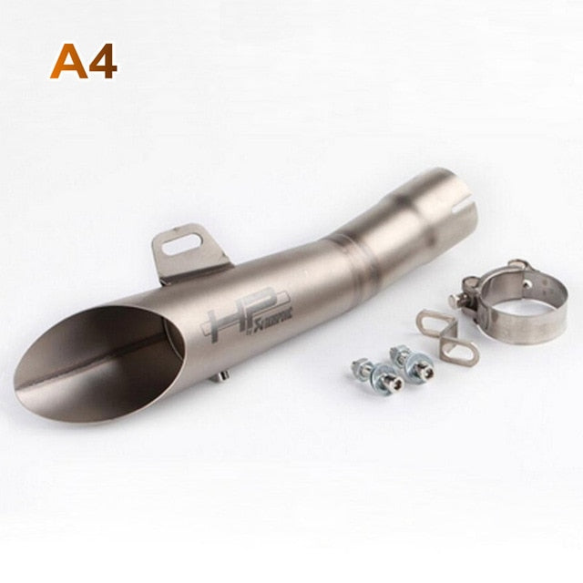 Motorcycle Exhaust Pipe Muffler Bike Motorcross Scooter Escape Akrapovic Modified Exhaust System GY6 For Yamaha YZF R6 Exhaust