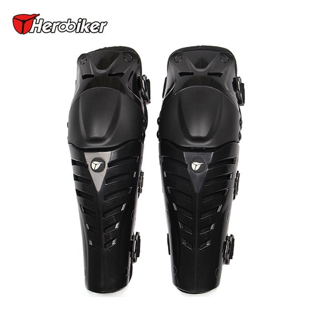 HEROBIKER Motorcycle Knee Pads Motocross Knee Protector Guard Moto Knee Protector Protective Gear Motorbike Ridng Knee Black