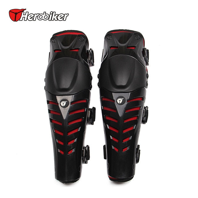 HEROBIKER Motorcycle Knee Pads Motocross Knee Protector Guard Moto Knee Protector Protective Gear Motorbike Ridng Knee Black