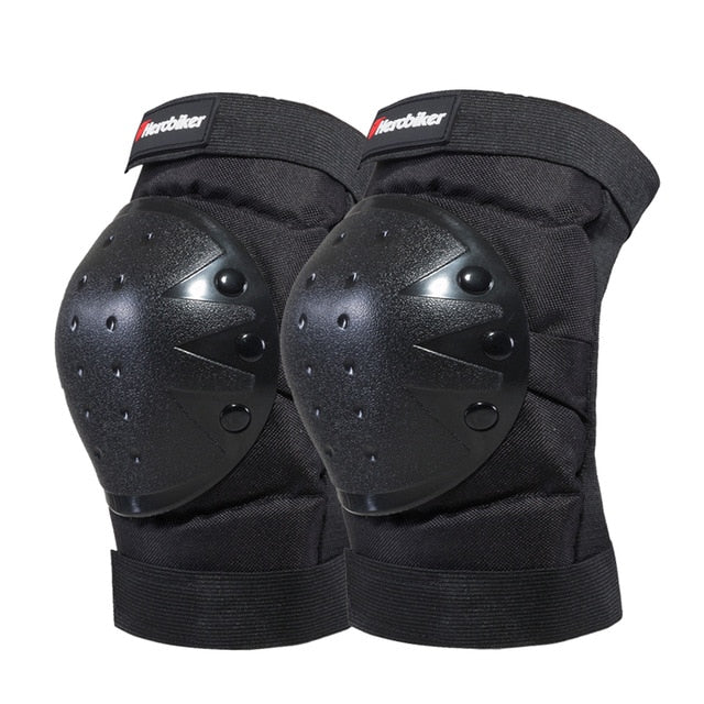 HEROBIKER Motorcycle Knee Pads Motocross Knee Protector Guard Moto Knee Protector Protective Gear Motorbike Ridng Knee Black