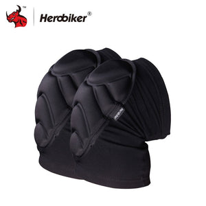 HEROBIKER Motorcycle Knee Pads Motocross Knee Protector Guard Moto Knee Protector Protective Gear Motorbike Ridng Knee Black