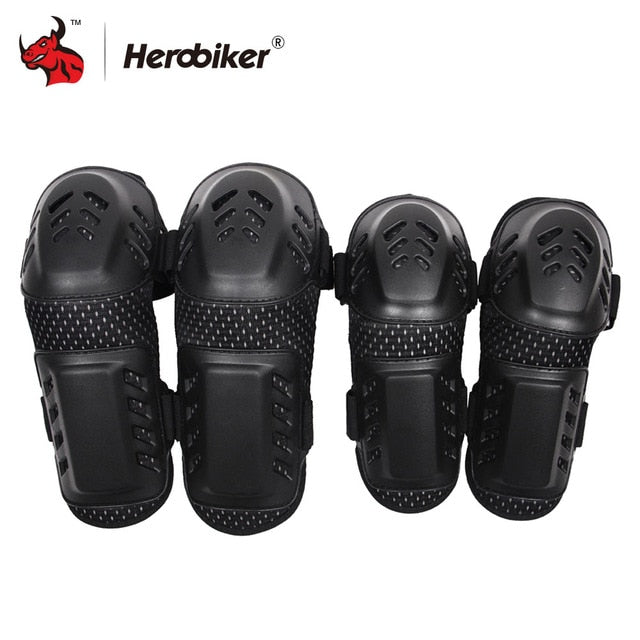 HEROBIKER Motorcycle Knee Pads Motocross Knee Protector Guard Moto Knee Protector Protective Gear Motorbike Ridng Knee Black