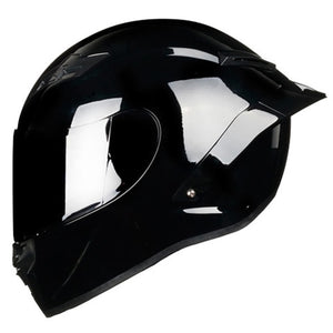 Full Face Carbon Fiber Motorcycle Helmet Professional Racing Helmet Kask DOT Rainbow Visor Motocross Off Road Touring