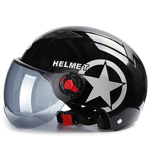 Motorcycle Helmet Scooter Bike Open Face Half Baseball Cap Anti-UV Safety Hard Hat Motocross Helmet Multiple Color Protect